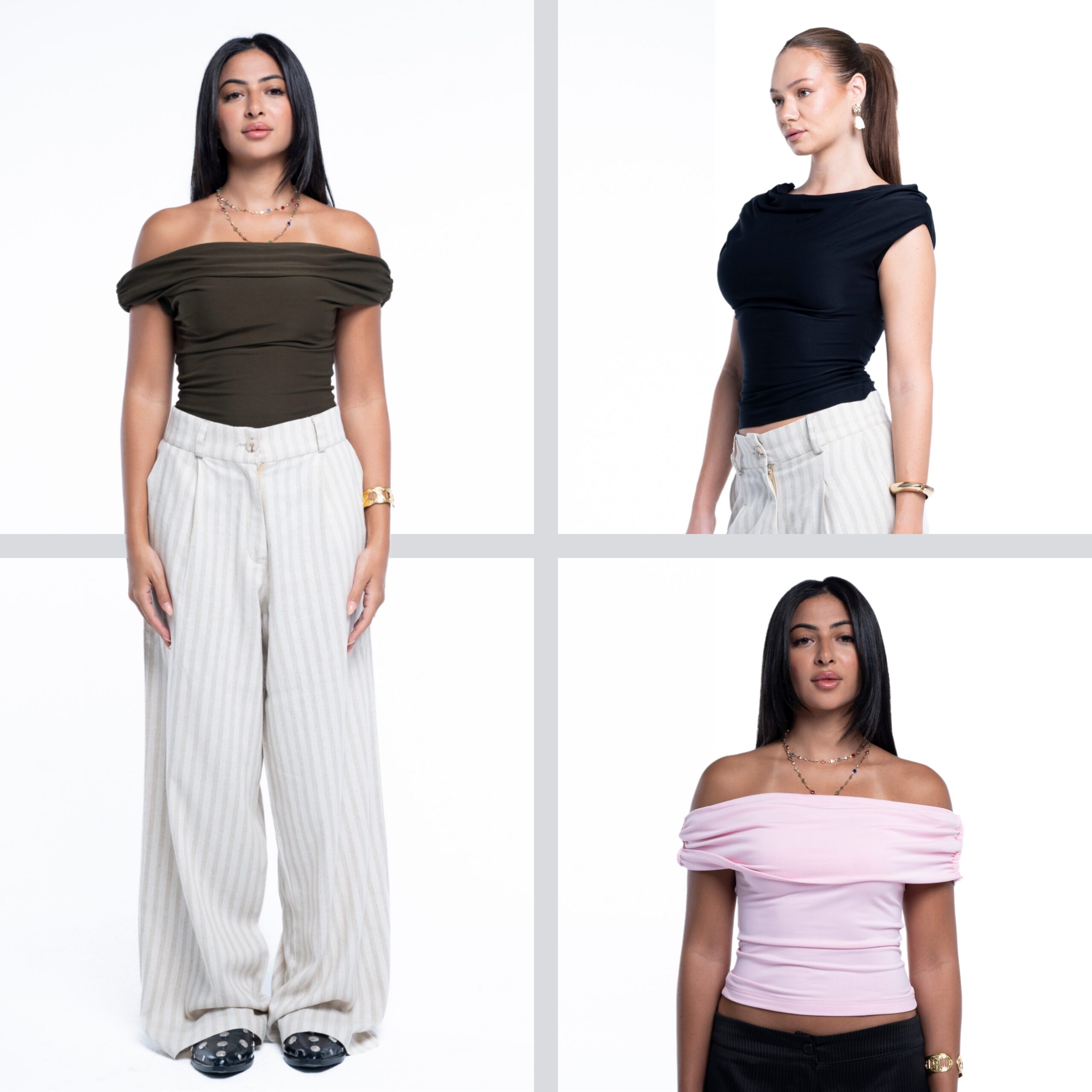 V-LINE PANTS + FLIP TOP